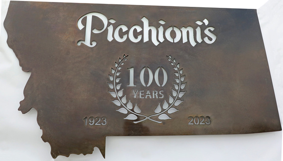 Picchioni's100YearMetalSignnocopyrightstamp